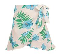 Marea Hibiscus Ruffled Bathing Skirt Ivory 6 years
