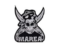 Marea Rock Band Skull Patch Badge Embroidered Iron on Applique Souvenir Accessory