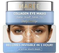 MAREE Invisible Under Eye Patches for Puffy Eyes and Dark Circles with Peptide Collagen, Caffeine and Retinol, Eye Masks for Women Men for Under Eye Bags and Reduction