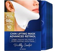MAREE V Line Lifting Mask with Chin Strap - Advanced Retinol Lifting Mask & Neck Lift Band - Double Chin Reducer & Jaw Shaper - Collagen Face Masks