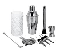 Mareld - Manhattan Bar Set 9 Pieces - Stainless Steel