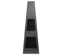 Mareld Outdoor Fireplace With Storage Black