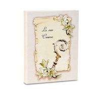 Mareli Confirmation Photo Album 23 x 30 cm, 58 White Pages and 2 Pages Confirmation Diary Customisable Pages in Thick and Durable Cardboard Intervaled with Parchment, Parchment