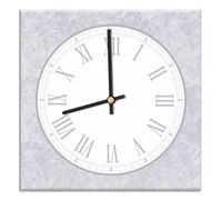 Mareli Shabby wall clock covered with printed matte laminated paper; Suitable for living room, kitchen, office; Silent mechanism
