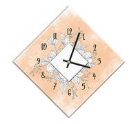 Mareli Wall clock covered with matt laminated paper - Suitable for living room, kitchen, office - Silent mechanism