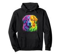 Maremma Sheepdog Colorful Dog Portrait Pullover Hoodie