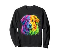 Maremma Sheepdog Colorful Dog Portrait Sweatshirt