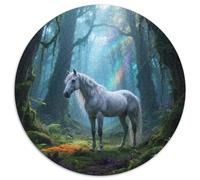 Marengo A Thoughtful 1000pc Round Puzzle with Horse, Ideal for Relaxation Corners, Great for Artistic Souls 1000pcs (67.5x67.5cm)