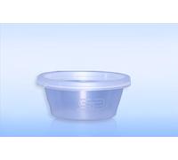 MARENT 10 Pack Small Plastic Containers with Lids for Takeaway, Satco Food Containers, Leakproof 2oz Plastic Pots for Storage, Sauces, Dips, Salads, Chutney, Restaurants, Catering (2oz/60ml)