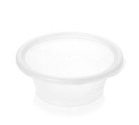 MARENT 50 Satco Plastic Food Takeaway Microwave Heavy Duty Cups with Lids 2oz 4oz 8oz 12oz 16oz (8oz)