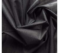 Marent brand Lightweight Fusible Iron On Premium Interfacing Fabric 150cm wide (Per Metre) White Black Charcoal (Black)