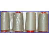 Marent Brand Sewing Overlocking Machine Polyester Thread Four 5000 Yards Cones Taupe A121