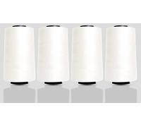 Marent Moon Overlocking Sewing Machine Polyester Overlocker Thread x Four 5000 Yards White Black Natural Navy Red Brown Purple Cones (Natural)