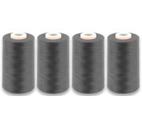 Marent Overlocking Sewing Machine Polyester Thread x Four 5000 Yards Cones White Black Natural Navy Red (Grey)