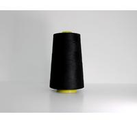 Marent Overlocking Sewing Machine Polyester Thread x Four 5000 Yards Cones White Black Natural Navy Red (Black)