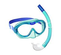 Mares Aquazone Combo Dilly, Mask and Mouthpiece Combo - Unisex, Blue/Water, 4-7 Years
