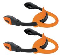 Mares Bungee Straps | Replacement Part for Scuba Diving Open Heel Fins - Pair, Orange, Regular