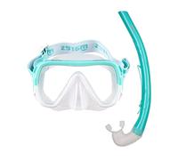 Mares Combo Keewee - Adult Snorkelling Set with Single Lens Silicone Mask and Ergonomic Silicone Snorkel