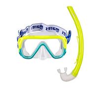Mares Combo Keewee Junior - Kids Snorkelling Set 8-14 yrs, Single Lens Silicone Mask and Ergonomic Snorkel with Silicone Mouthpiece