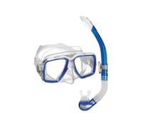 Mares Combo Ray - Adult Snorkelling Set with Silicone Mask, Customisable Optical Lenses, Semi-Dry Snorkel with Silicone Mouthpiece