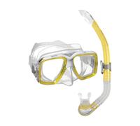 Mares Combo Ray - Adult Snorkelling Set with Silicone Mask, Customisable Optical Lenses, Semi-Dry Snorkel with Silicone Mouthpiece