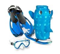 Mares HEAD Sea Pals Character Kids Mask Fin Snorkel Set, Blue, Large/1-4