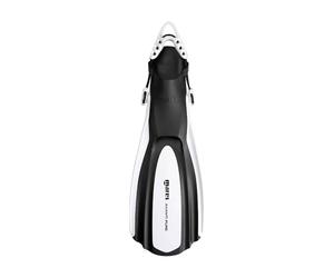 Mares Italian Design Avanti Pure Open Heel Fins With Bungee Straps, WHITE - SMALL/MEDIUM