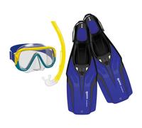 Mares - Kid's Set Nateeva Keewee - Snorkelling set size XS - 8-14 Years, blue