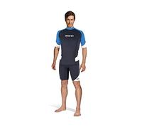 Mares Mens Rash Guard Trilastic 412552 Short Sleeve Wetsuit, Blue, X-Small