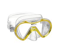 Mares Seahorse - Kids Diving Mask with Single Tempered Glass, Low Profile, Wide Vision, Full Siliter Skirt and EZ Adjust 360° Buckles
