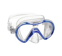Mares Seahorse - Kids Diving Mask with Single Tempered Glass, Low Profile, Wide Vision, Full Siliter Skirt and EZ Adjust 360° Buckles