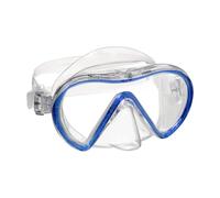 Mares Stream - Adult Diving Mask Single Tempered Glass, Low Profile, Wide Vision, Full Siliter Skirt and EZ Adjust 360° Buckles