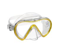Mares Stream - Adult Diving Mask Single Tempered Glass, Low Profile, Wide Vision, Full Siliter Skirt and EZ Adjust 360° Buckles