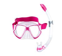 Mares Aquazone Wahoo Neon Snorkeling Set White,Purple