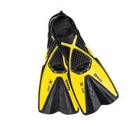 Mares X-One Junior - Kids Short Snorkelling Fins with Open Heel, Perforated Pocket, Buckle-Free Strap, Comfort and Aquatic Performance