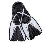 Mares X-One Junior - Kids Short Snorkelling Fins with Open Heel, Perforated Pocket, Buckle-Free Strap, Comfort and Aquatic Performance