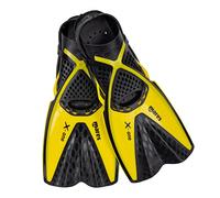 Mares X-One - Short Snorkelling Fins, Lightweight Open Heel Design, Perforated Foot Pocket, Channel Thrust Technology, Travel and Tropical Diving