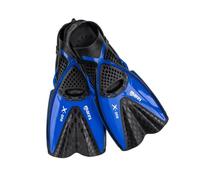 Mares X-One - Short Snorkelling Fins, Lightweight Open Heel Design, Perforated Foot Pocket, Channel Thrust Technology, Travel and Tropical Diving