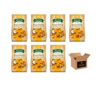 Maretti Oven Baked Bruschette Chips - Tomato & Olive, Sour Cream & Onion, Pizza & Vegetable - Crispy Italian Bread, Not Fried | Crunchy Snack (Case of 7, CHEDDAR & SOUR CREAM)