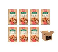 Maretti Oven Baked Bruschette Chips Variety - Tomato & Olive, Sour Cream & Onion, Pizza & Vegetable - Crispy Italian Bread Chips, Not Fried | Crunchy Snack (Case of 7, PIZZA)