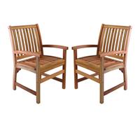 marfa garden natural wooden armchairs in pair