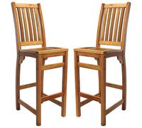 marfa natural wooden high stools in pair