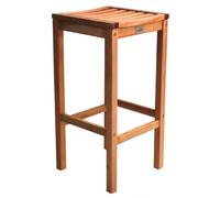 marfa natural wooden high stools without back in pair