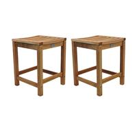 marfa natural wooden stools in pair