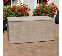 marfa rattan garden storage box in sand