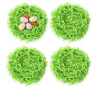 MARFOREVER 200g Easter Grass Basket Filler Green Grass, Green Raffia Recyclable Shredded Paper Grass for Happy Easter Party Favors Decorations Gift Wrapping Stuffers 7oz