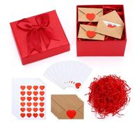 MARFOREVER 72 Pcs Love Letter Set, Mini Love Notes for Him Her, Valentine's Day Card and Lunchbox Notes, DIY Scrapbook Supplies with Envelopes, Gift Card Booklet for Boyfriend Husband