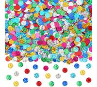 MARFOREVER Multicolor Sparkle Foil Confetti, Glitter Round Confetti Birthday Scatter Table Metallic Sequin Sprinkles Circle Dots for Baby Shower Wedding Christmas Valentine Party Decorations
