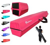 MARFULA 6 FT / 8 FT / 9 FT / 10 FT Balance Beam Folding Floor Gymnastics Equipment for Kids, Non Slip Base, Gymnastics Beam for Training Home Gym Use Pink
