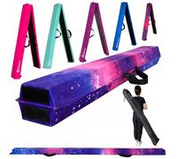 Marfula 6 FT / 8 FT / 9 FT Folding Gymnastics Beam Foam Balance Floor Beam - Extra Firm - Suede Cover - Anti Slip Bottom with Carry Bag For Kids/Adults Home Use
